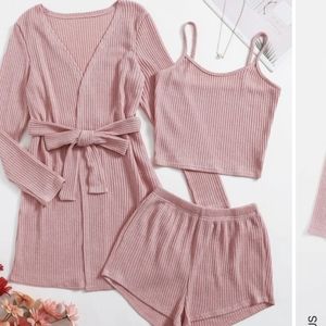 GRAY 3 Piece Pajama Set
